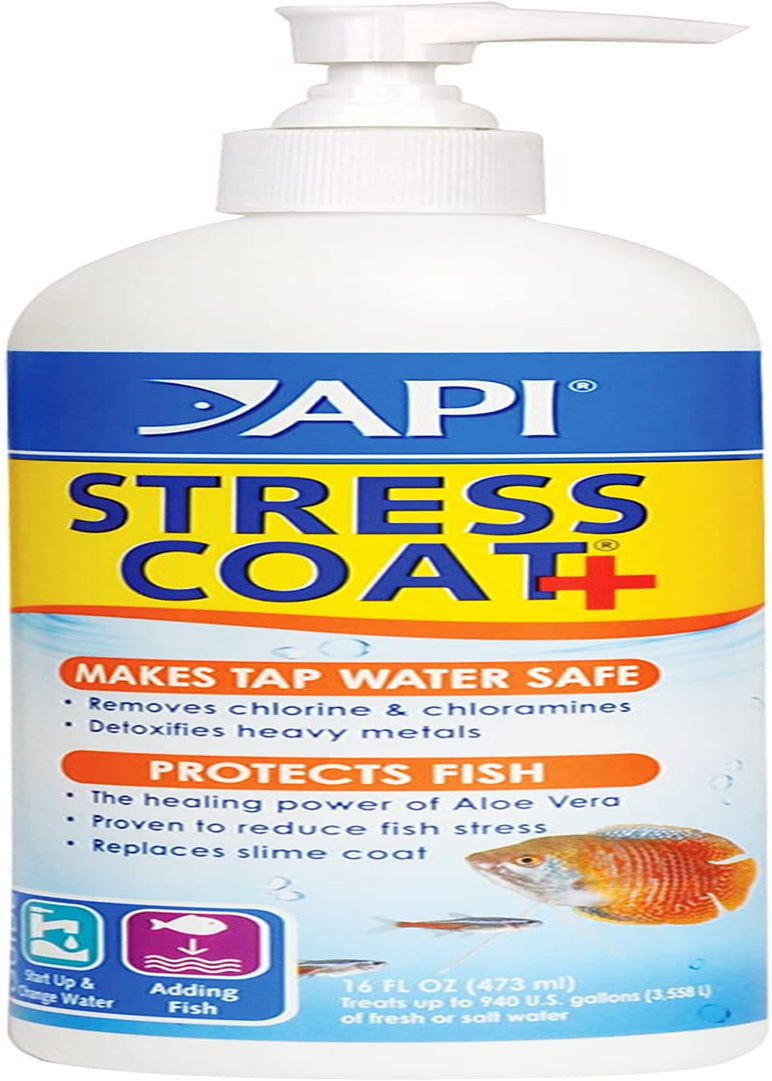 Stress Coat Aquarium Water Conditioner - 16 oz Bottle