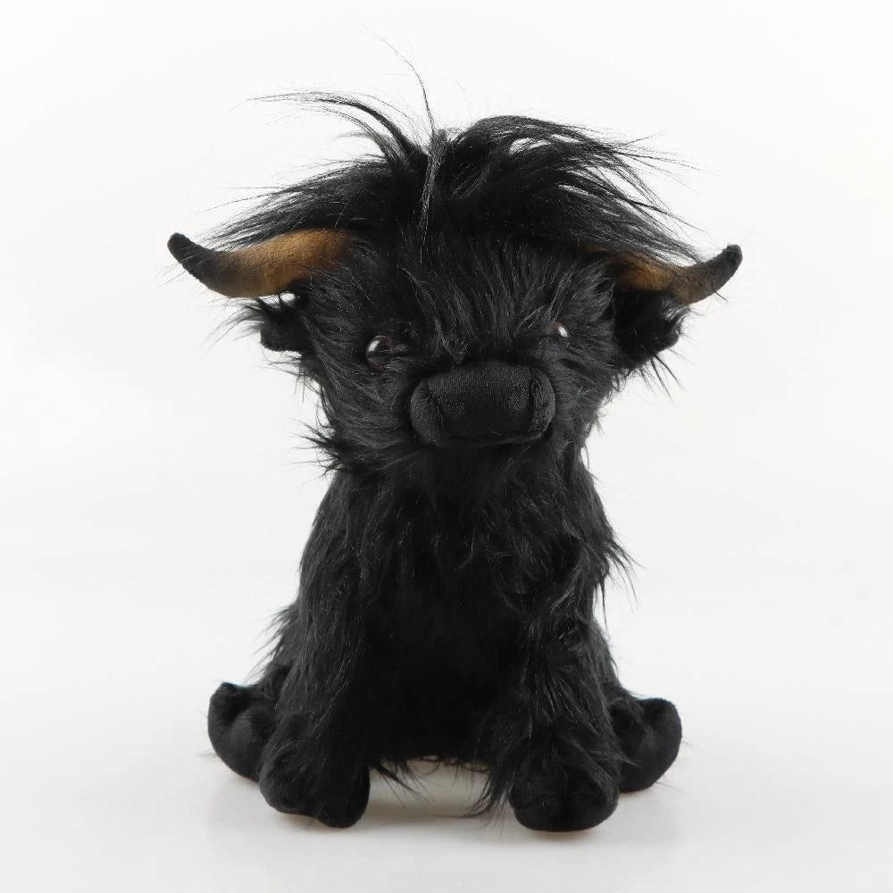 Adorable 25Cm Blue Scottish Highland Cow Plush Toy - Perfect Gift for Kids' Birthdays and Christmas