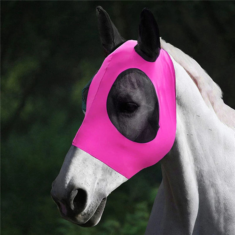 Premium Anti-Fly Mesh Horse Mask with Ears - Ultimate Bug Protection for Your Equine Friend