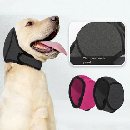 Ultimate Hearing Protection Dog Calming Earmuffs - Waterproof & Shockproof Noise Reduction Headcover for Your Furry Friend