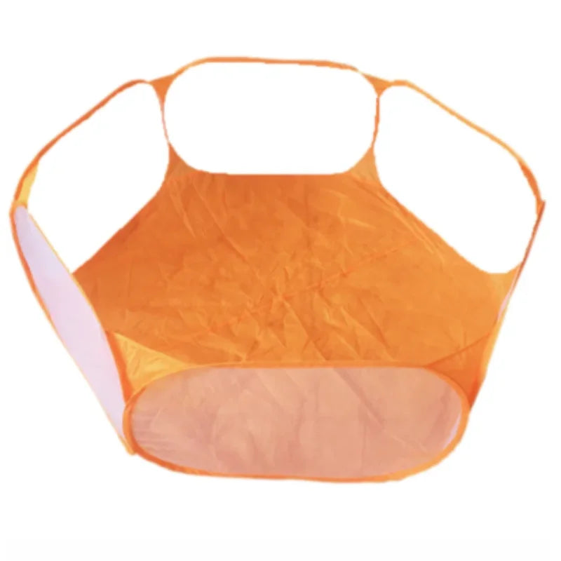 Versatile Transparent Portable Pet Playpen - Ideal for Dogs, Cats, Rabbits, and Small Animals