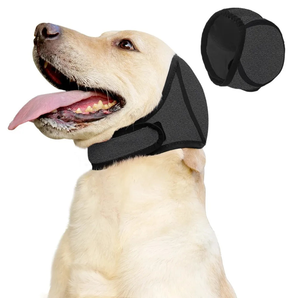 Ultimate Hearing Protection Dog Calming Earmuffs - Waterproof & Shockproof Noise Reduction Headcover for Your Furry Friend