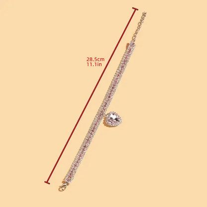 Heart Shaped Artificial Diamond Pet Collar, Aesthetic Cute Cat Collar, Cat and Dog Accessory