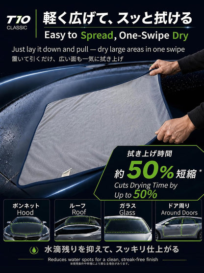 2-Pack Twist-Loop Microfiber Car Drying Towel Gray 20 X 24 in | Just-Right Size. Better Control. Premium Twist Loop Microfiber Towels Designed for Fast, Streak-Free Drying with Less Effort