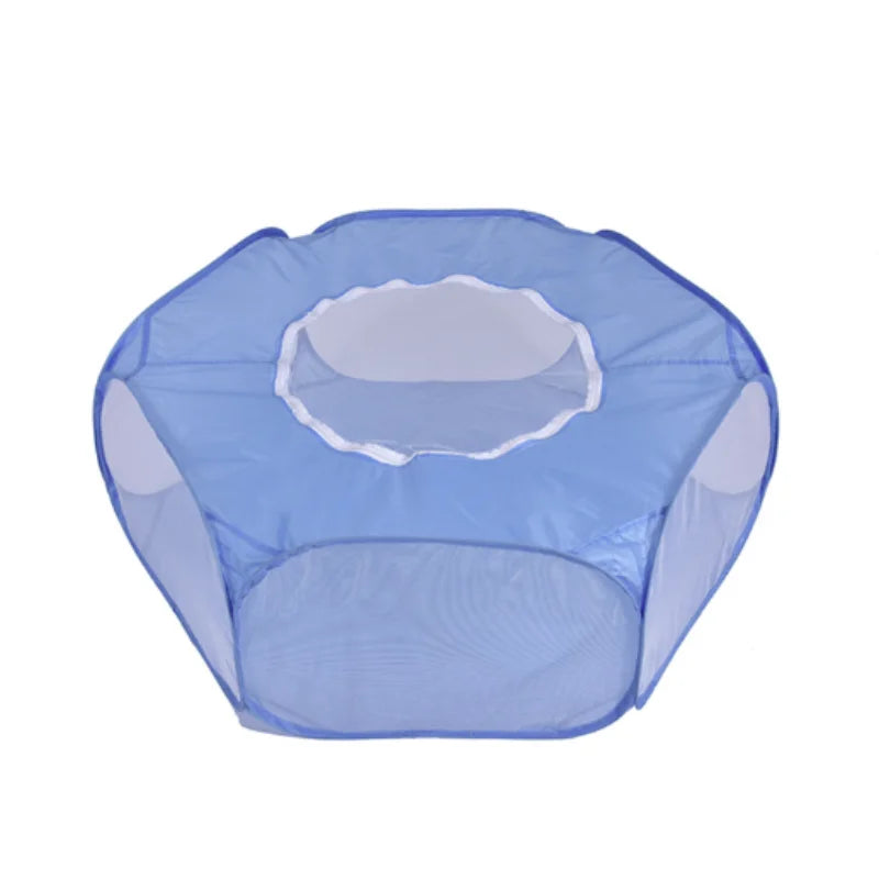Transparent Portable Pet Playpen - Ideal Cage for Hedgehogs, Hamsters, Rabbits, and Guinea Pigs