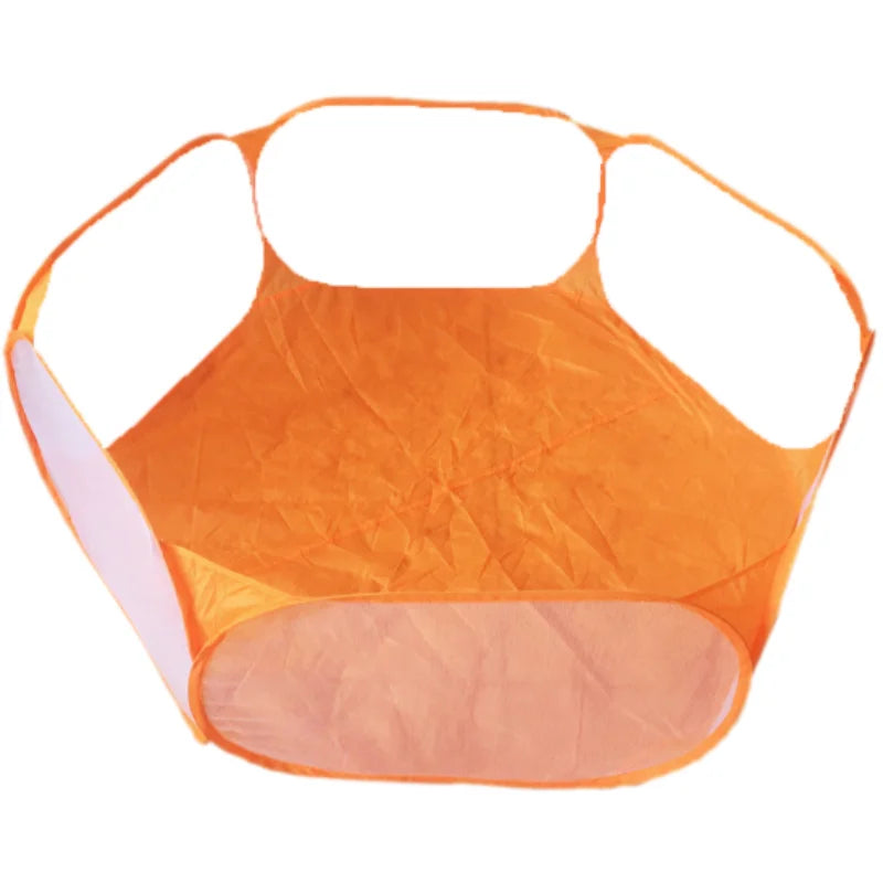 Transparent Portable Pet Playpen - Ideal Cage for Hedgehogs, Hamsters, Rabbits, and Guinea Pigs
