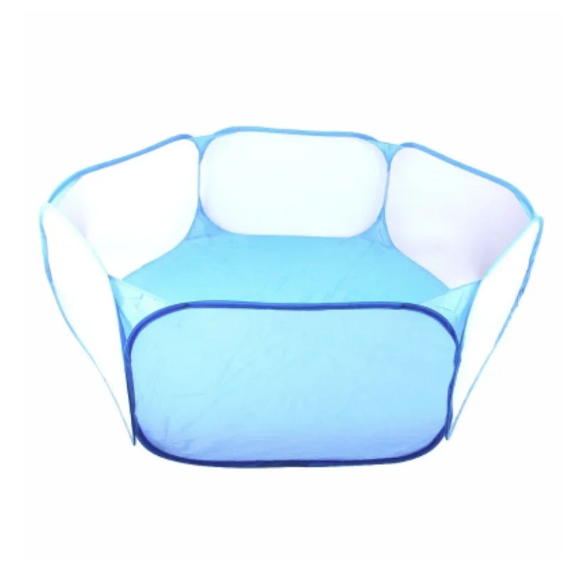 Versatile Transparent Portable Pet Playpen - Ideal for Dogs, Cats, Rabbits, and Small Animals