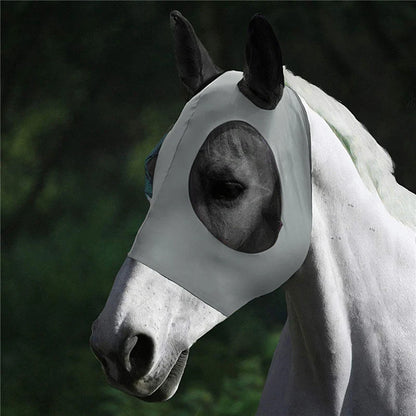 Premium Anti-Fly Mesh Horse Mask with Ears - Ultimate Bug Protection for Your Equine Friend