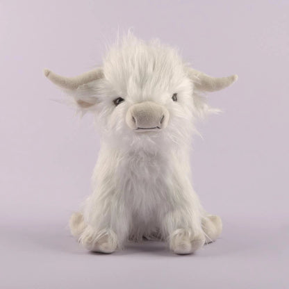 Adorable 25Cm Blue Scottish Highland Cow Plush Toy - Perfect Gift for Kids' Birthdays and Christmas