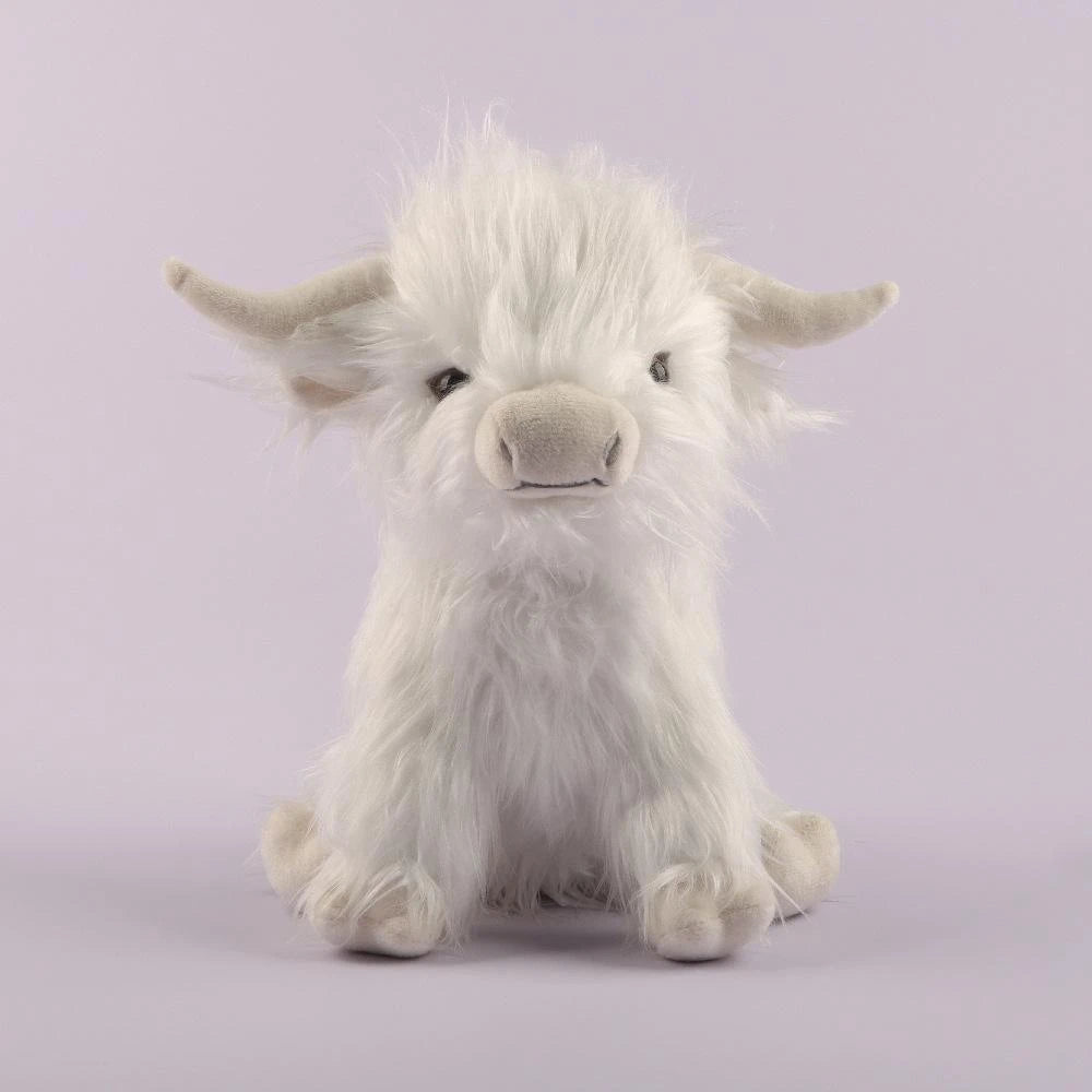 Adorable 25Cm Blue Scottish Highland Cow Plush Toy - Perfect Gift for Kids' Birthdays and Christmas