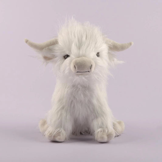 Adorable 25Cm Blue Scottish Highland Cow Plush Toy - Perfect Gift for Kids' Birthdays and Christmas