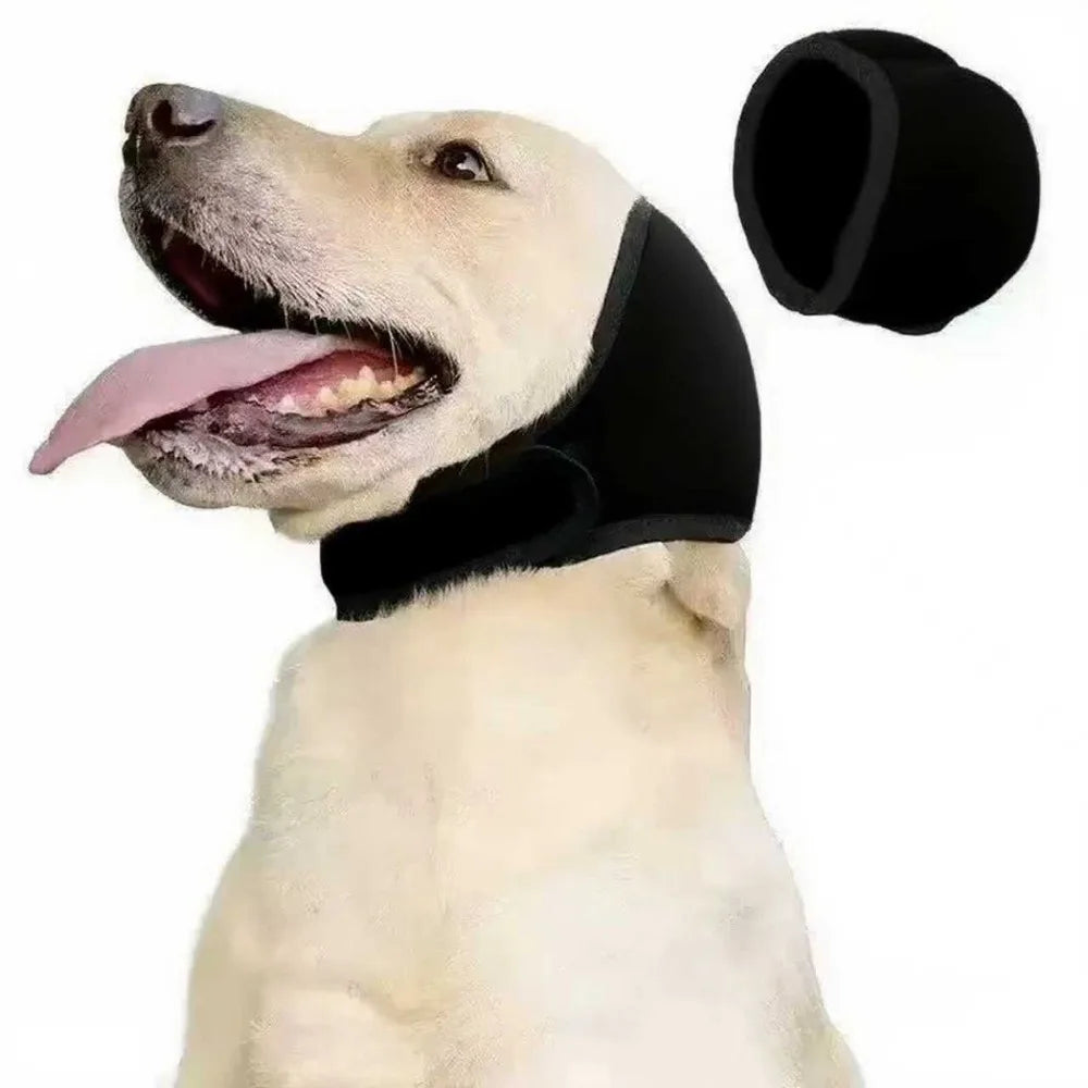 Ultimate Hearing Protection Dog Calming Earmuffs - Waterproof & Shockproof Noise Reduction Headcover for Your Furry Friend