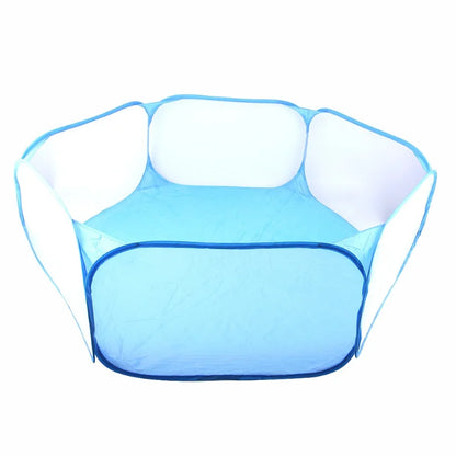Transparent Portable Pet Playpen - Ideal Cage for Hedgehogs, Hamsters, Rabbits, and Guinea Pigs